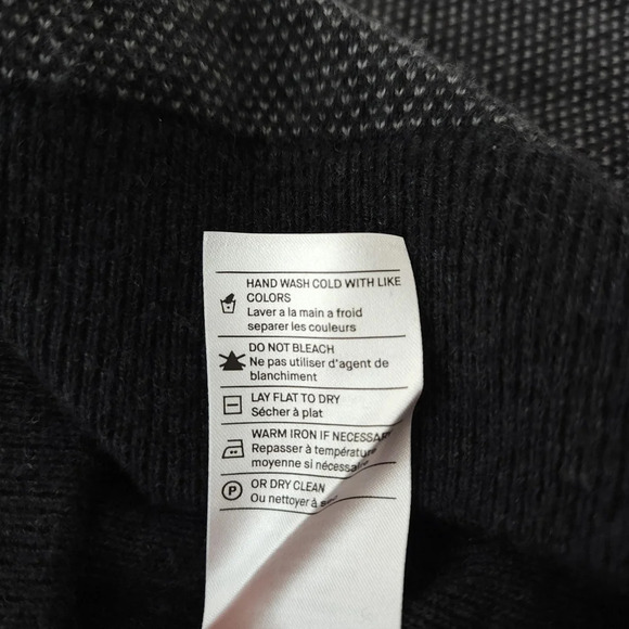 NEW Vince Cashmere Wool Blend Bird's Eye Henley Sweater - Picture 7 of 10